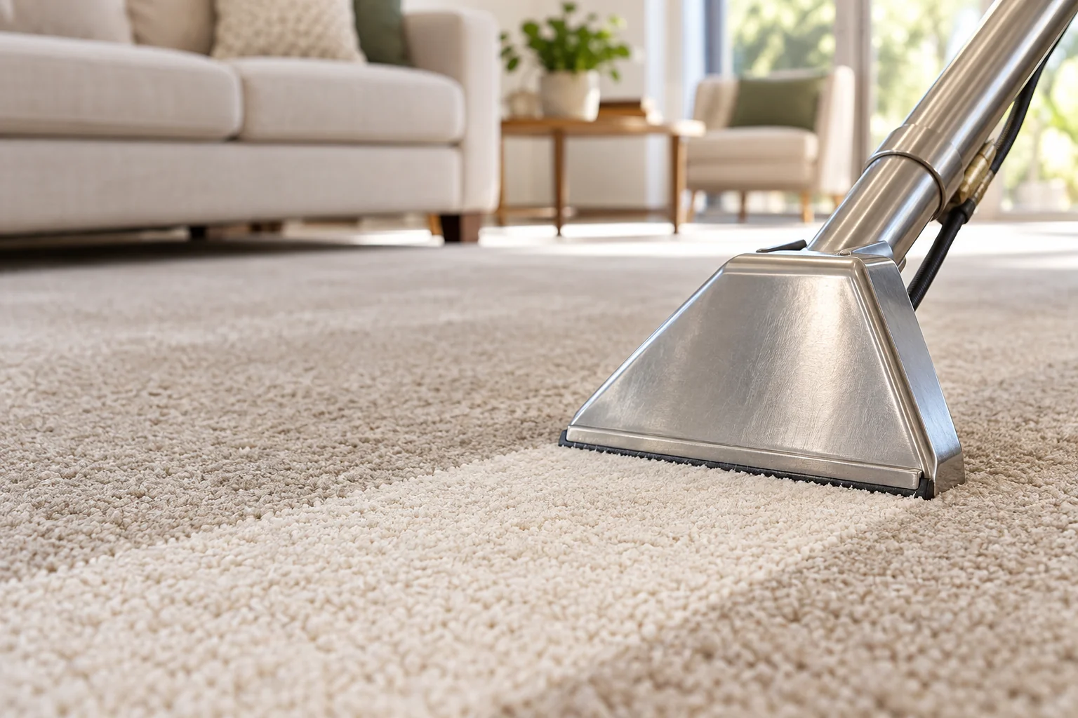 Carpet cleaning service illustration